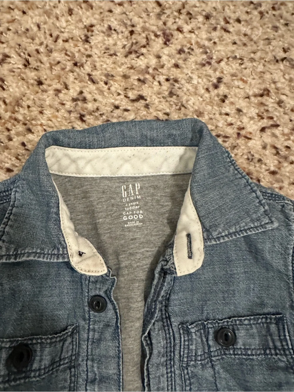 GAP Toddler Jean Jacket in Medium Blue 2T